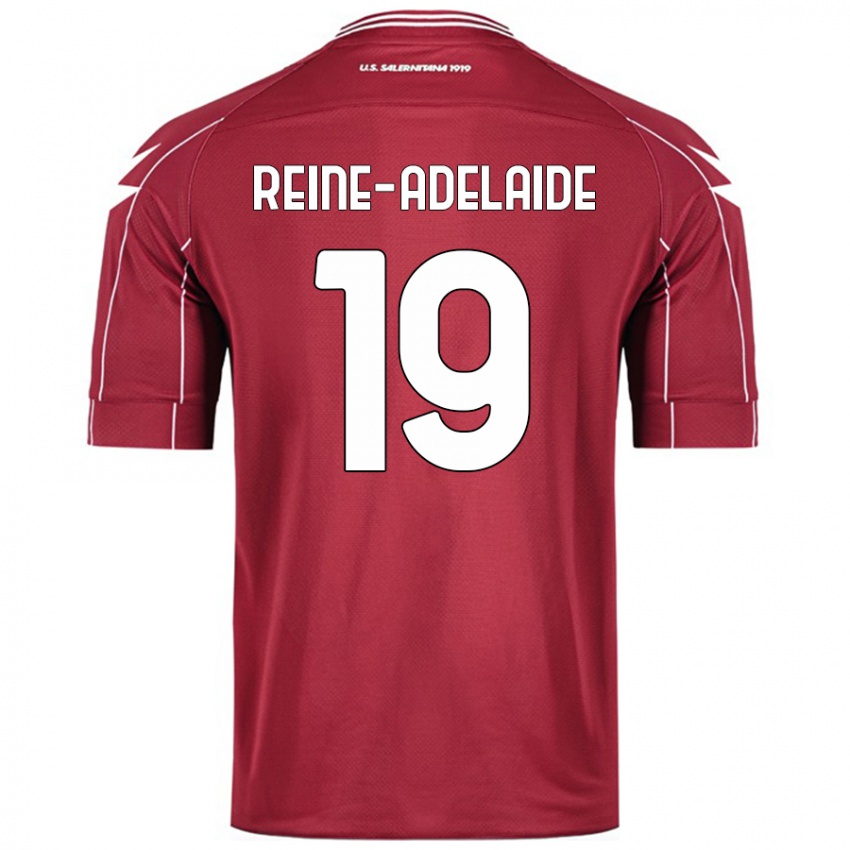 Criança Camisola Jeff Reine-Adelaide #19 Borgonha Principal 2024/25 Camisa Brasil