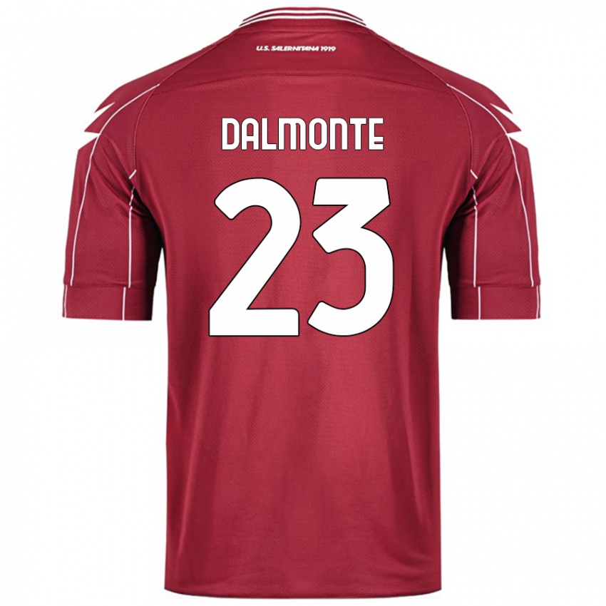 Criança Camisola Nicola Dalmonte #23 Borgonha Principal 2024/25 Camisa Brasil