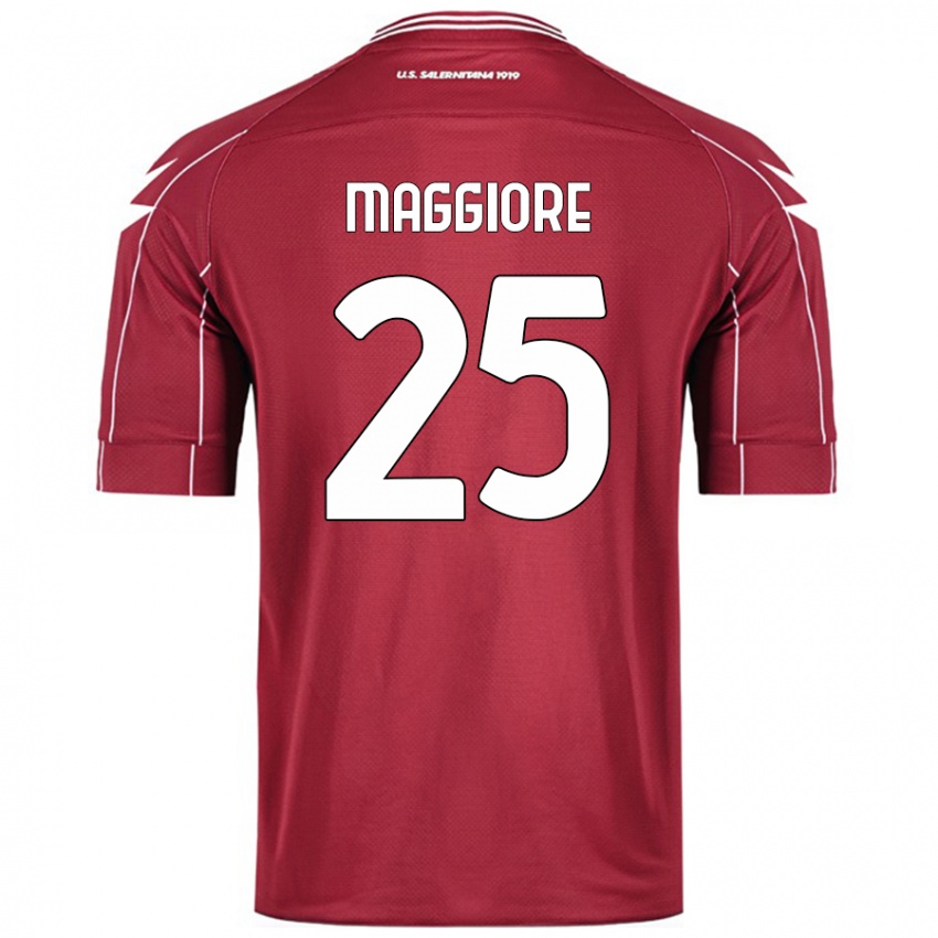 Criança Camisola Giulio Maggiore #25 Borgonha Principal 2024/25 Camisa Brasil