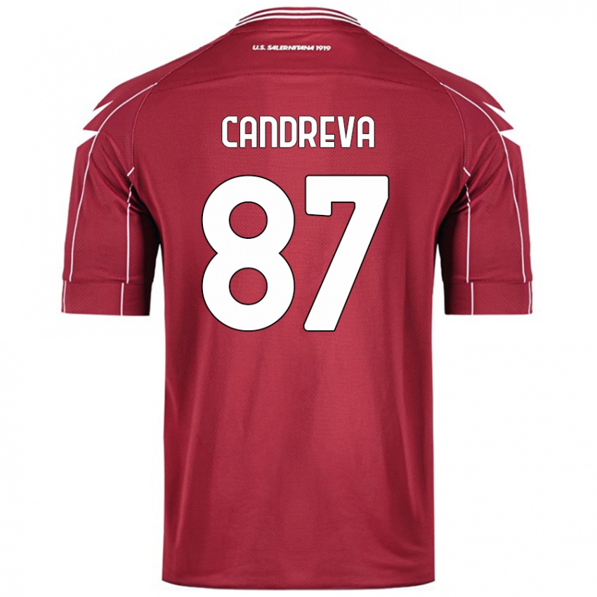 Criança Camisola Antonio Candreva #87 Borgonha Principal 2024/25 Camisa Brasil