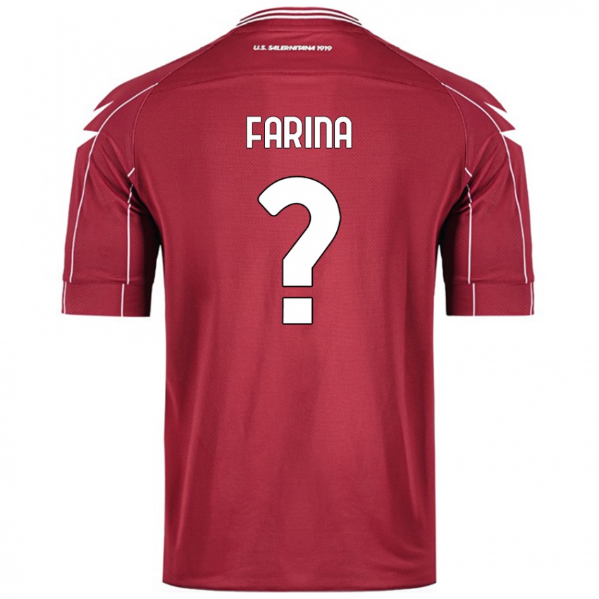 Criança Camisola Alfredo Farina #0 Borgonha Principal 2024/25 Camisa Brasil