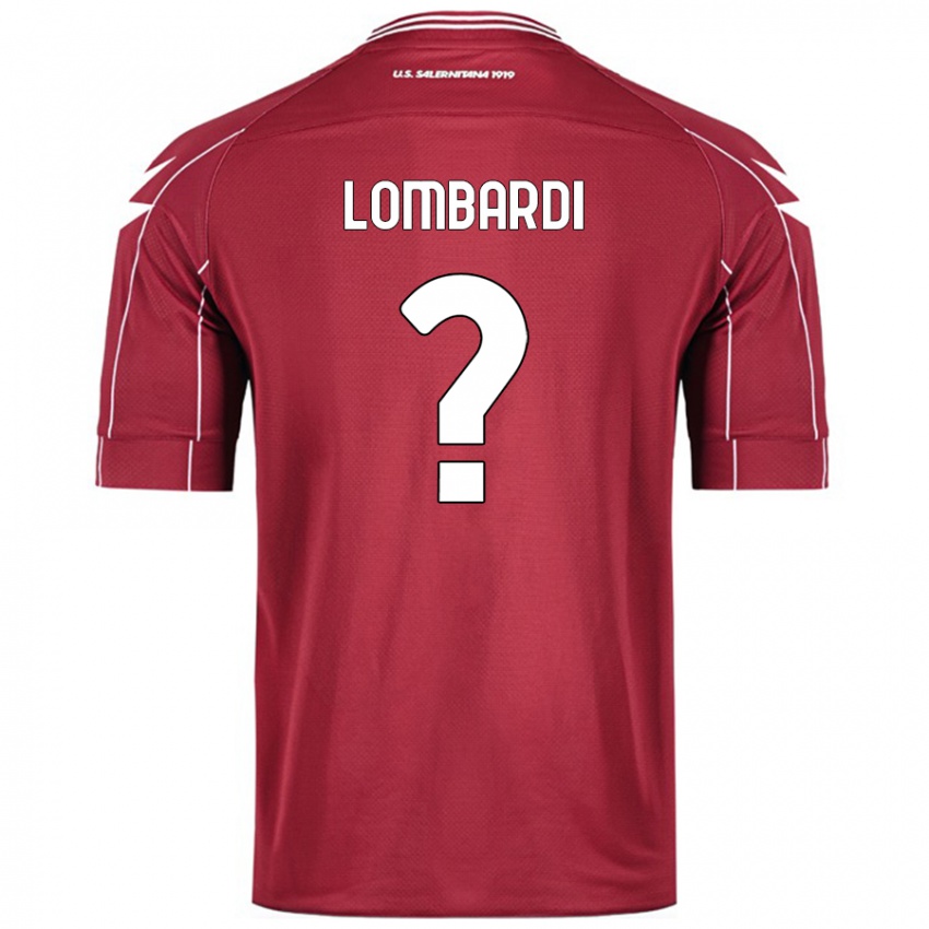 Criança Camisola Lorenzo Lombardi #0 Borgonha Principal 2024/25 Camisa Brasil