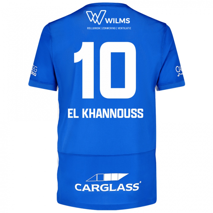 Criança Camisola Bilal El Khannouss #10 Azul Principal 2024/25 Camisa Brasil