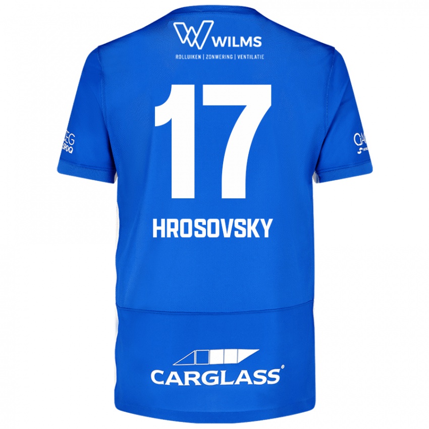 Criança Camisola Patrik Hrosovsky #17 Azul Principal 2024/25 Camisa Brasil