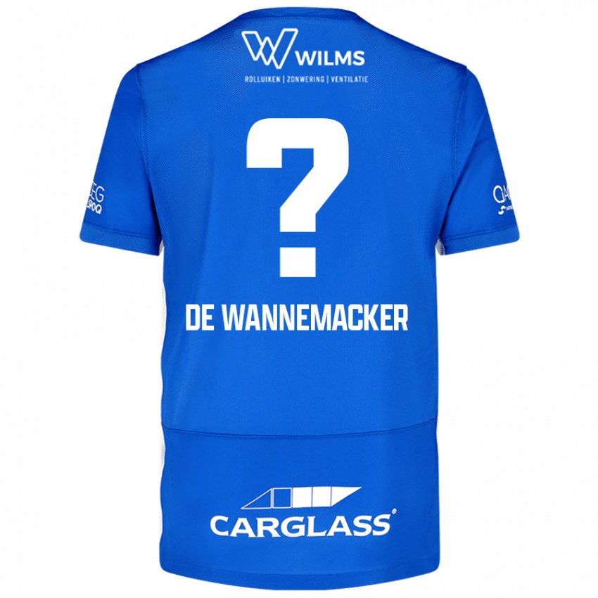 Criança Camisola August De Wannemacker #0 Azul Principal 2024/25 Camisa Brasil