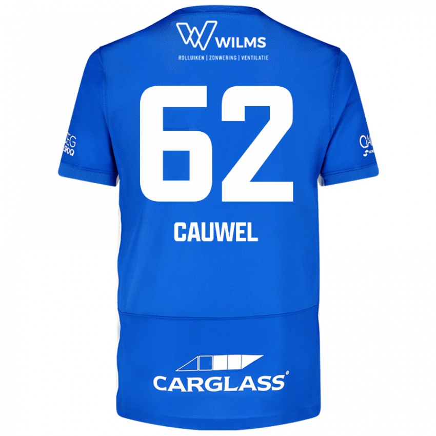 Criança Camisola Michiel Cauwel #62 Azul Principal 2024/25 Camisa Brasil