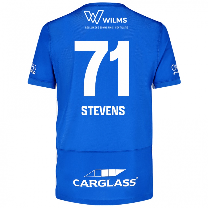 Criança Camisola Brent Stevens #71 Azul Principal 2024/25 Camisa Brasil