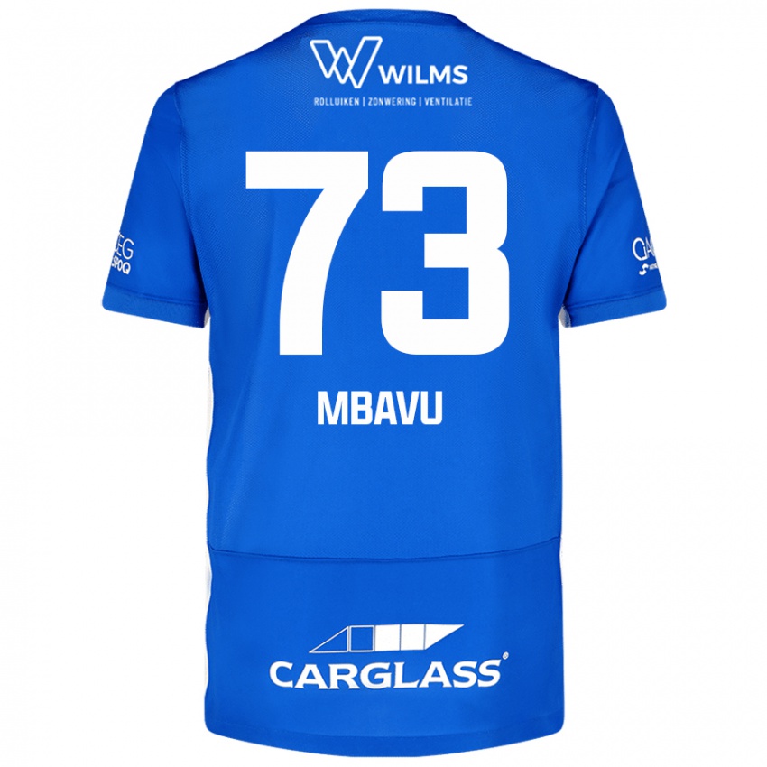 Criança Camisola Elie Mbavu #73 Azul Principal 2024/25 Camisa Brasil