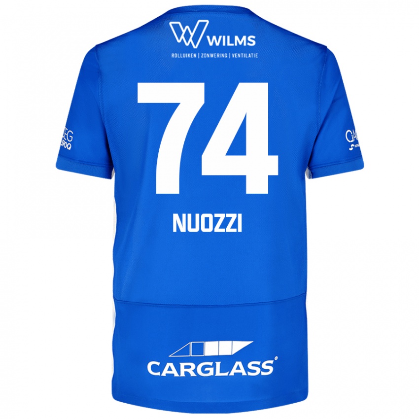 Criança Camisola Cédric Nuozzi #74 Azul Principal 2024/25 Camisa Brasil