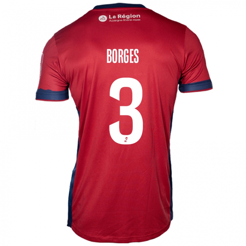 Criança Camisola Neto Borges #3 Ligeiro Bordeaux Principal 2024/25 Camisa Brasil