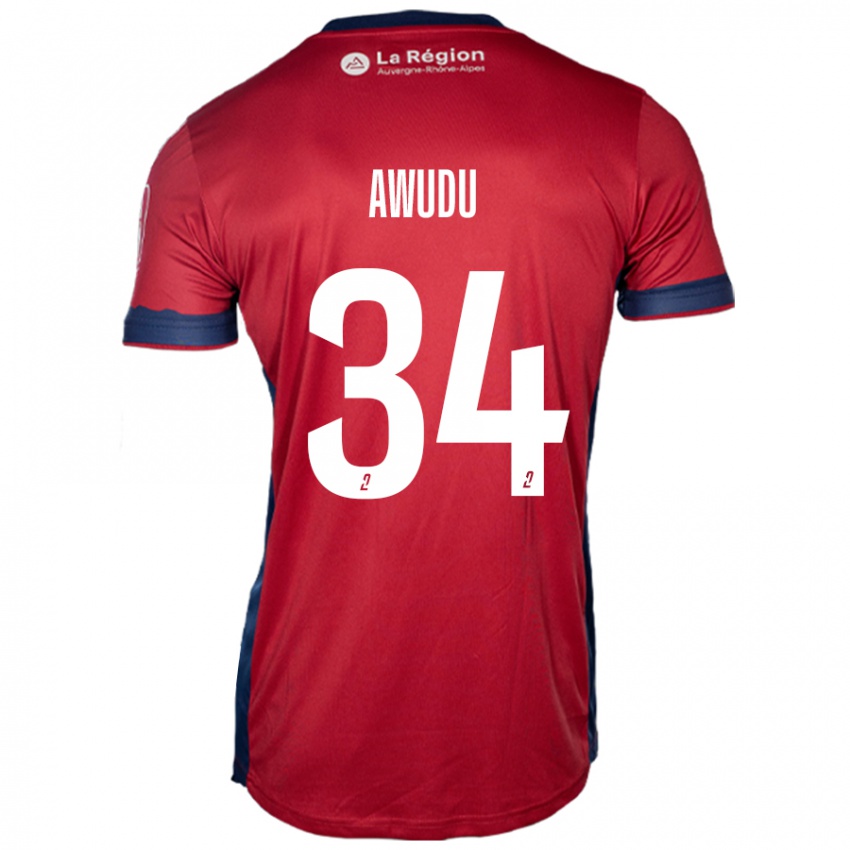 Criança Camisola Sumaila Awudu #34 Ligeiro Bordeaux Principal 2024/25 Camisa Brasil