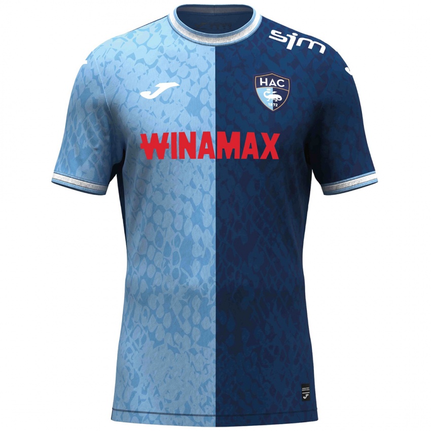 Criança Camisola Emmanuel Bably #0 Azul Céu Azul Escuro Principal 2024/25 Camisa Brasil