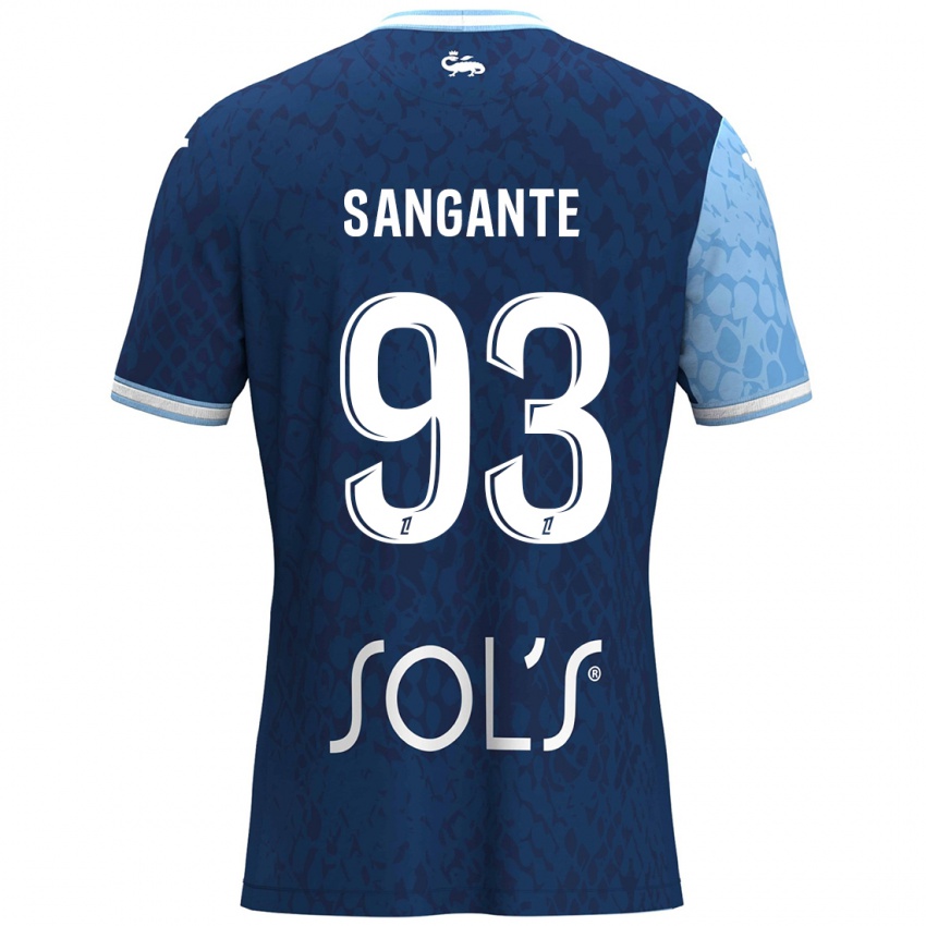 Criança Camisola Arouna Sangante #93 Azul Céu Azul Escuro Principal 2024/25 Camisa Brasil