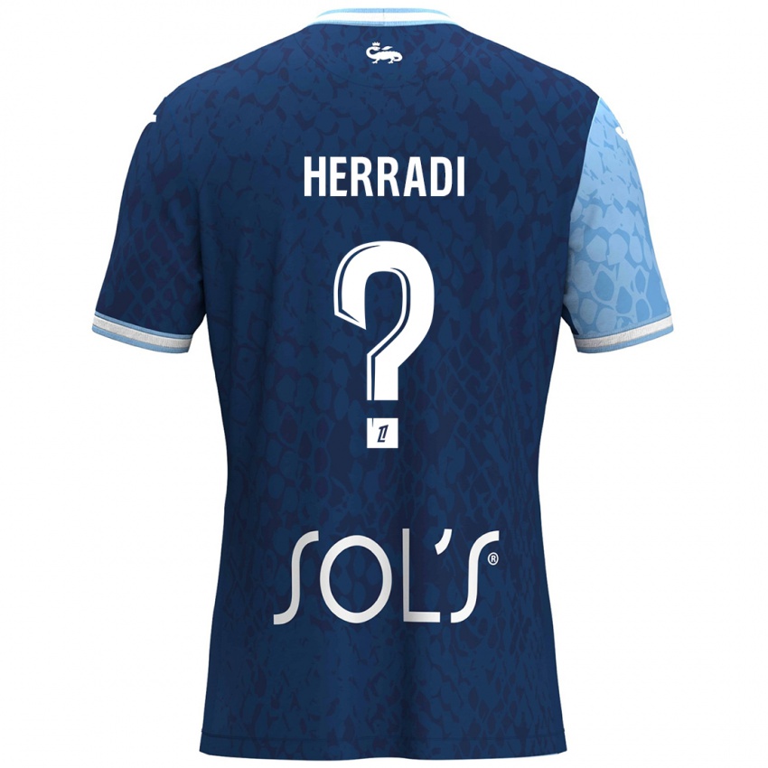 Criança Camisola Zaid Herradi #0 Azul Céu Azul Escuro Principal 2024/25 Camisa Brasil