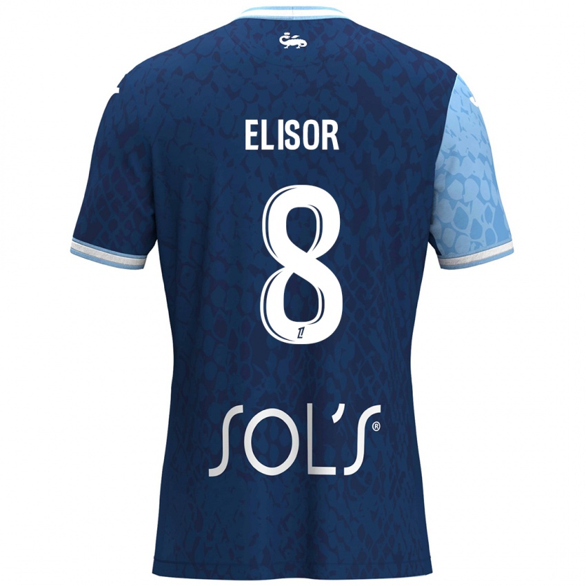 Criança Camisola Salomé Elisor #8 Azul Céu Azul Escuro Principal 2024/25 Camisa Brasil