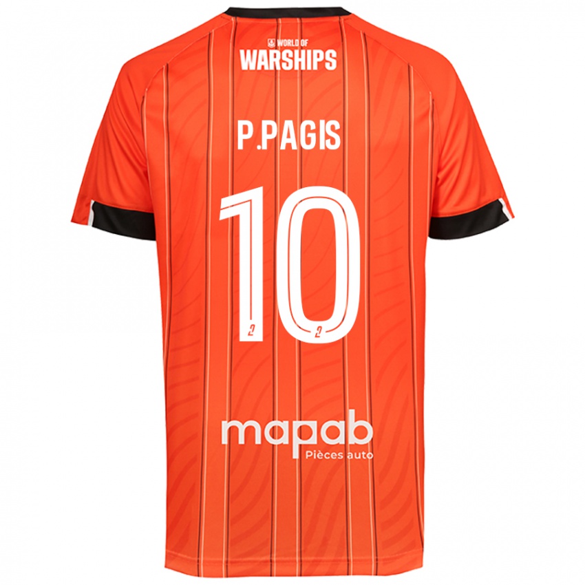 Criança Camisola Pablo Pagis #10 Laranja Principal 2024/25 Camisa Brasil