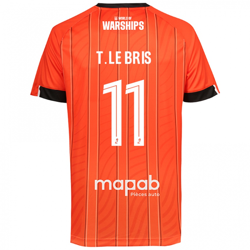 Criança Camisola Théo Le Bris #11 Laranja Principal 2024/25 Camisa Brasil