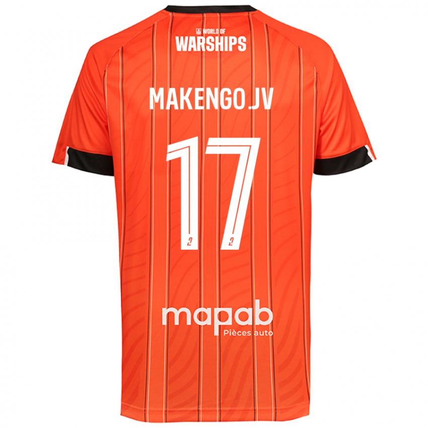 Criança Camisola Jean-Victor Makengo #17 Laranja Principal 2024/25 Camisa Brasil