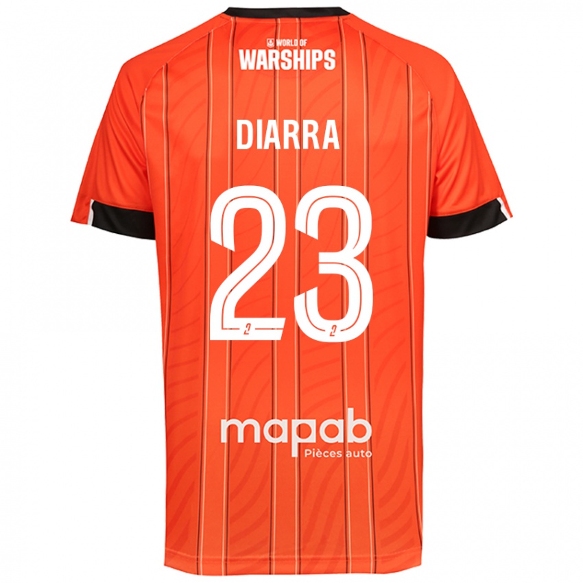 Criança Camisola Stéphane Diarra #23 Laranja Principal 2024/25 Camisa Brasil