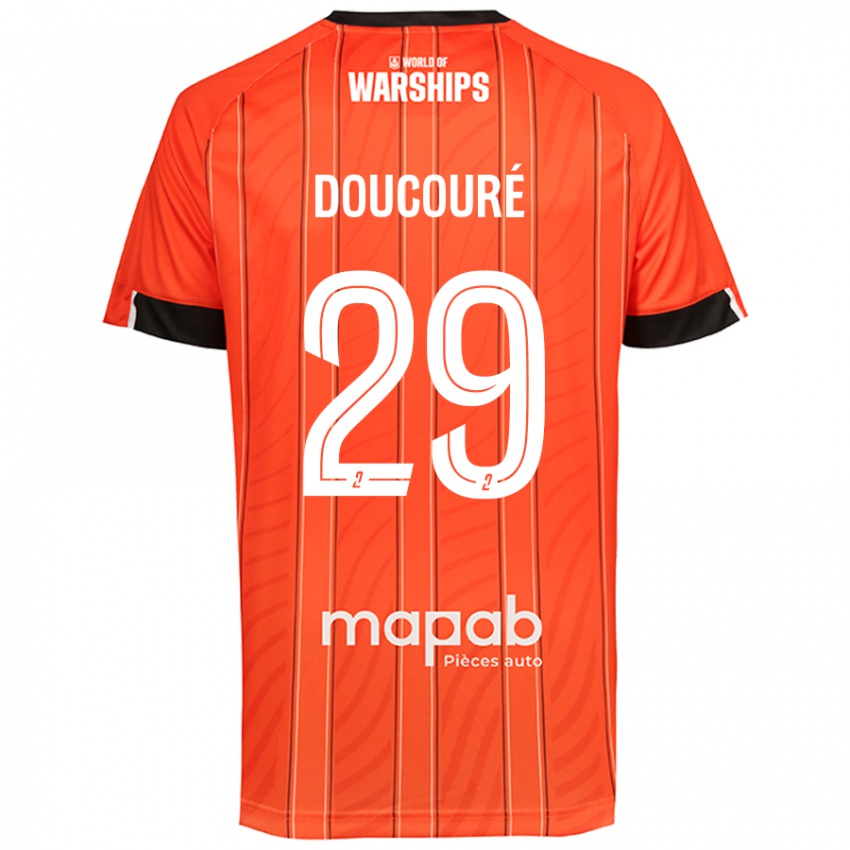 Criança Camisola Siriné Doucouré #29 Laranja Principal 2024/25 Camisa Brasil