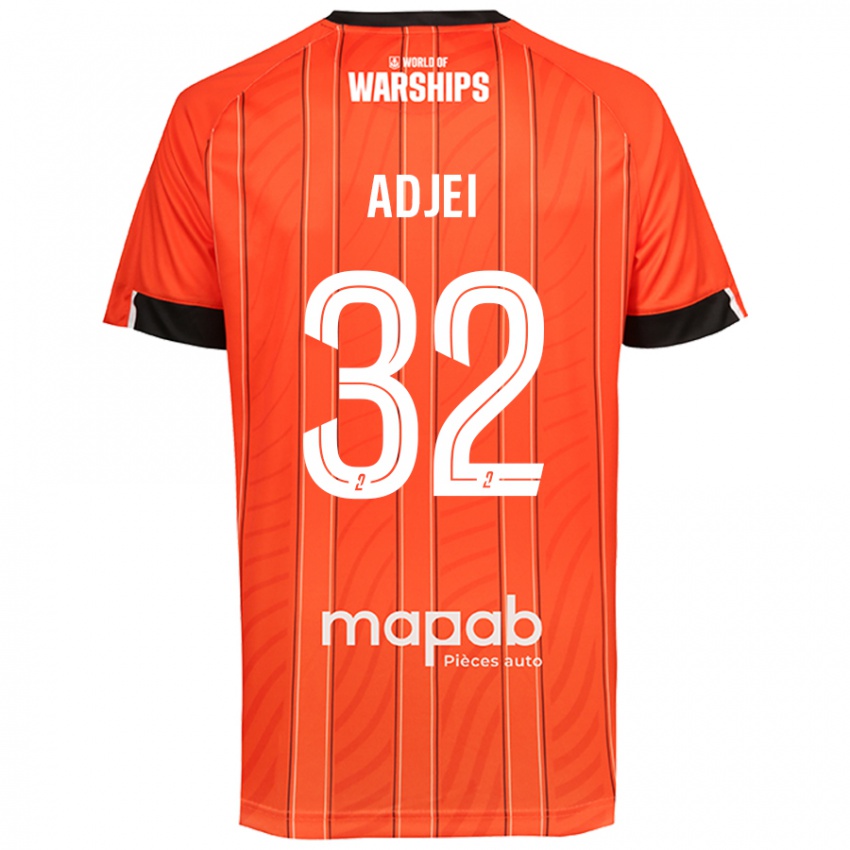 Criança Camisola Nathaniel Adjei #32 Laranja Principal 2024/25 Camisa Brasil