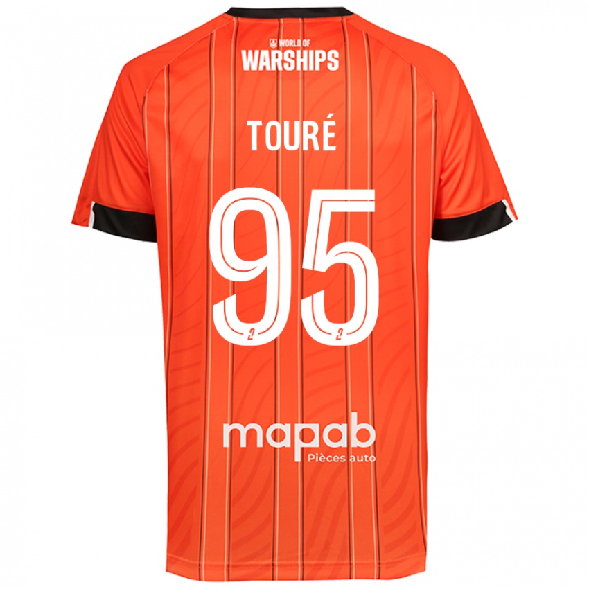 Criança Camisola Isaak Touré #95 Laranja Principal 2024/25 Camisa Brasil