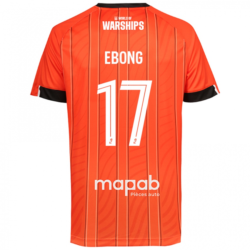 Criança Camisola Arthur Ebong #17 Laranja Principal 2024/25 Camisa Brasil