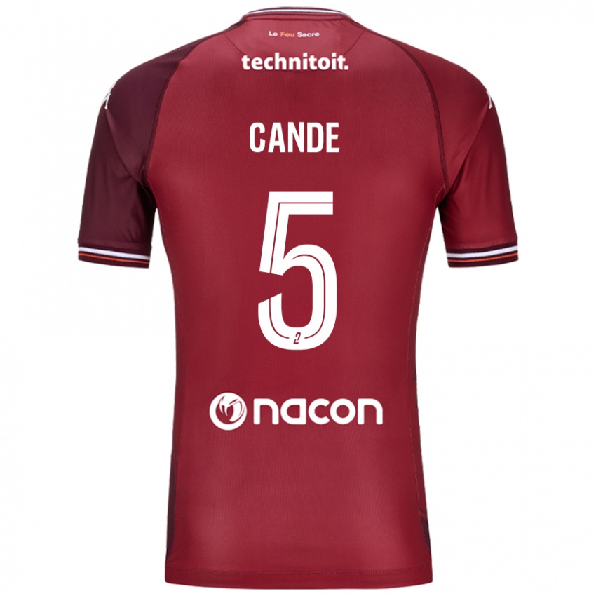 Criança Camisola Fali Candé #5 Granata Vermelho Principal 2024/25 Camisa Brasil