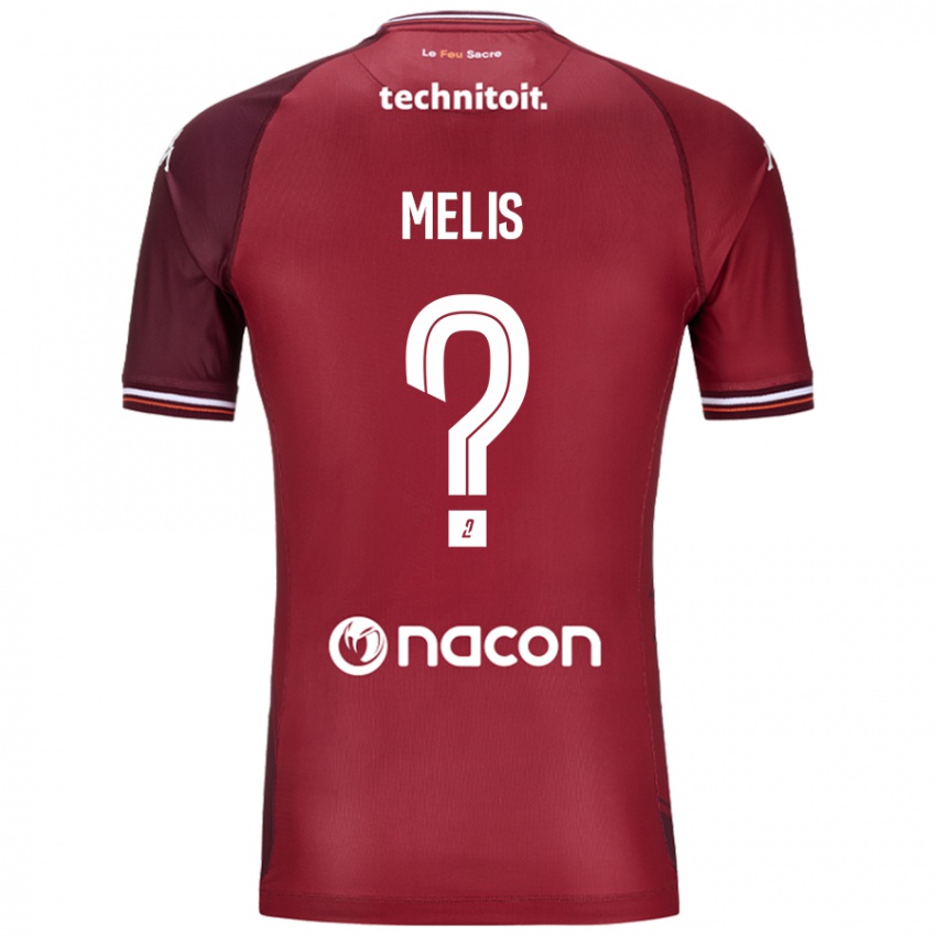 Criança Camisola Antonin Melis #0 Granata Vermelho Principal 2024/25 Camisa Brasil