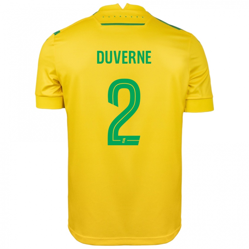 Criança Camisola Jean-Kévin Duverne #2 Verde Amarelo Principal 2024/25 Camisa Brasil