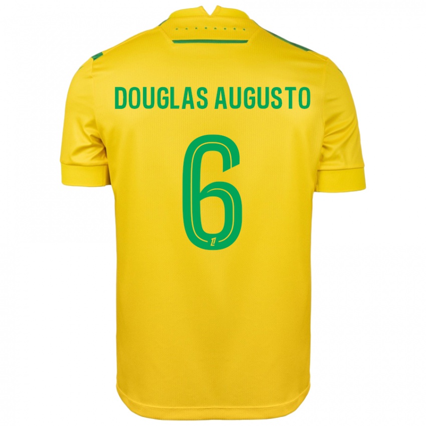 Criança Camisola Douglas Augusto #6 Verde Amarelo Principal 2024/25 Camisa Brasil