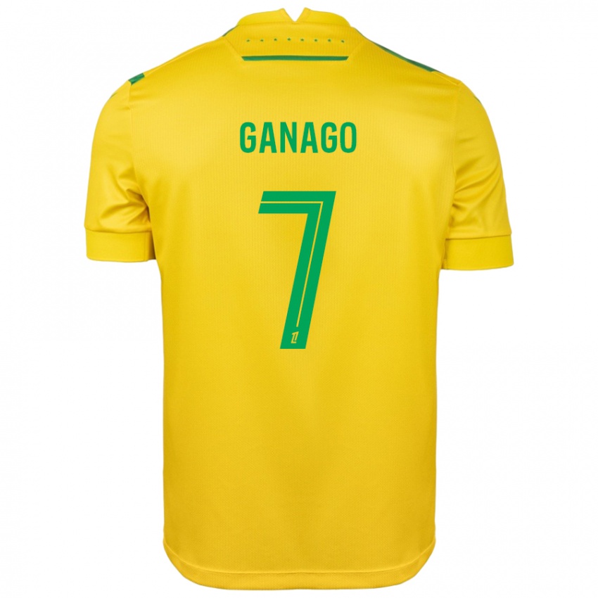 Criança Camisola Ignatius Ganago #7 Verde Amarelo Principal 2024/25 Camisa Brasil