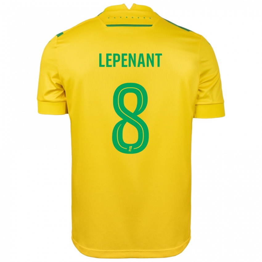 Criança Camisola Johann Lepenant #8 Verde Amarelo Principal 2024/25 Camisa Brasil