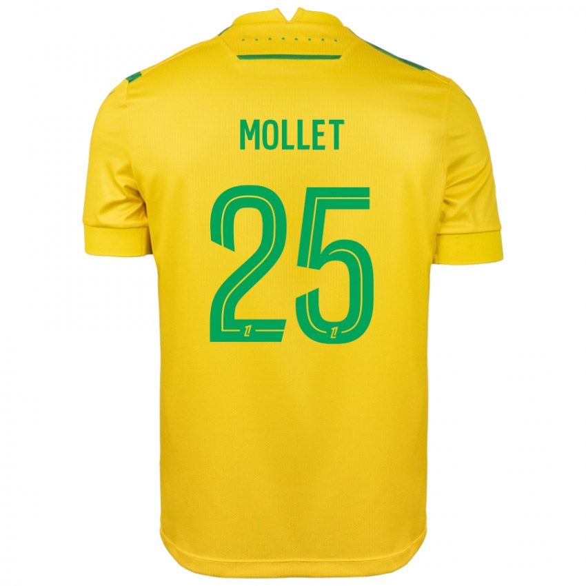 Criança Camisola Florent Mollet #25 Verde Amarelo Principal 2024/25 Camisa Brasil