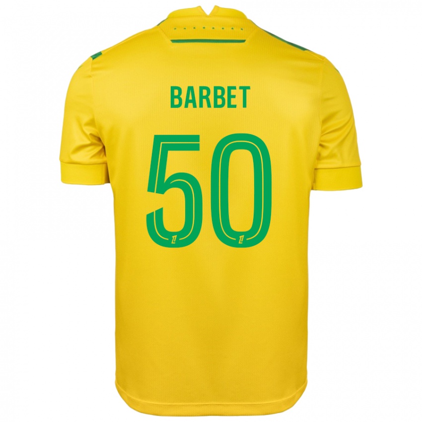 Criança Camisola Hugo Barbet #50 Verde Amarelo Principal 2024/25 Camisa Brasil