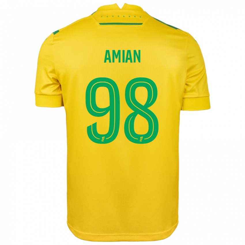 Criança Camisola Kelvin Amian #98 Verde Amarelo Principal 2024/25 Camisa Brasil