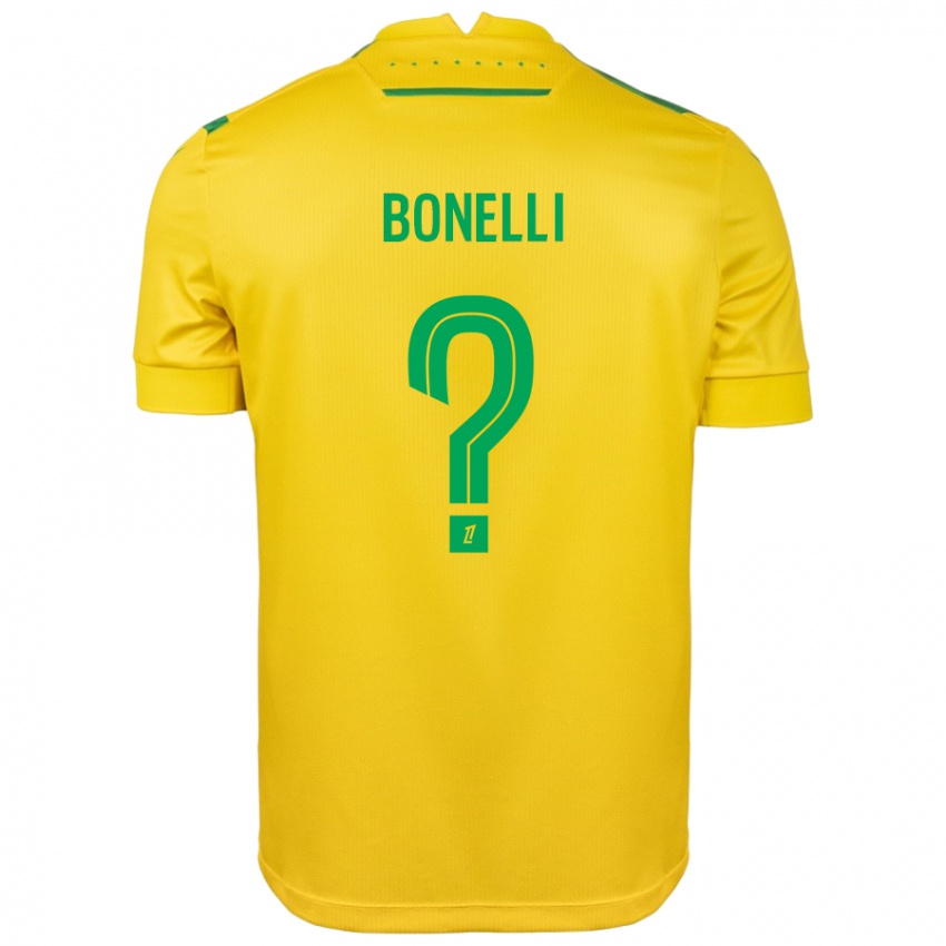 Criança Camisola Lucas Bonelli #0 Verde Amarelo Principal 2024/25 Camisa Brasil