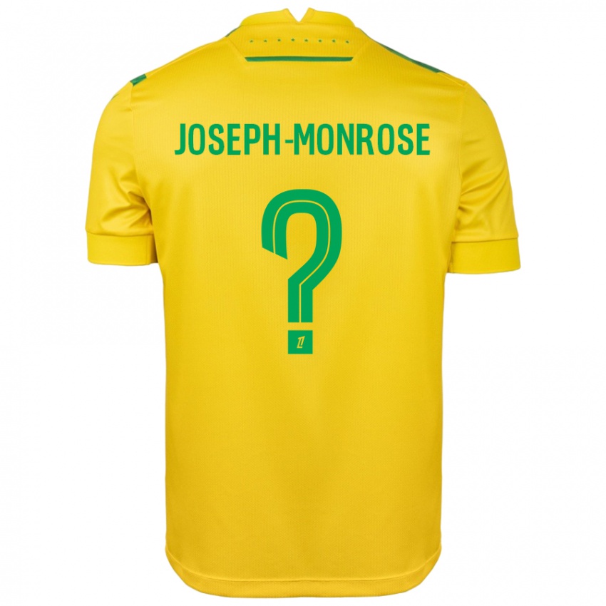 Criança Camisola Florian Joseph-Monrose #0 Verde Amarelo Principal 2024/25 Camisa Brasil