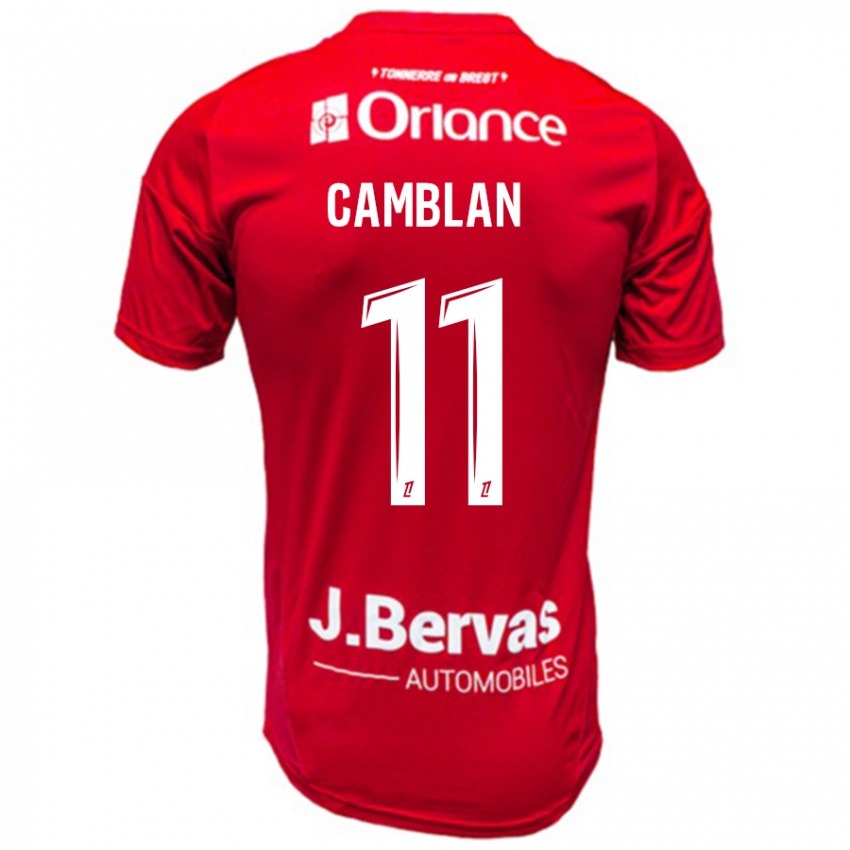 Criança Camisola Axel Camblan #11 Branco Vermelho Principal 2024/25 Camisa Brasil