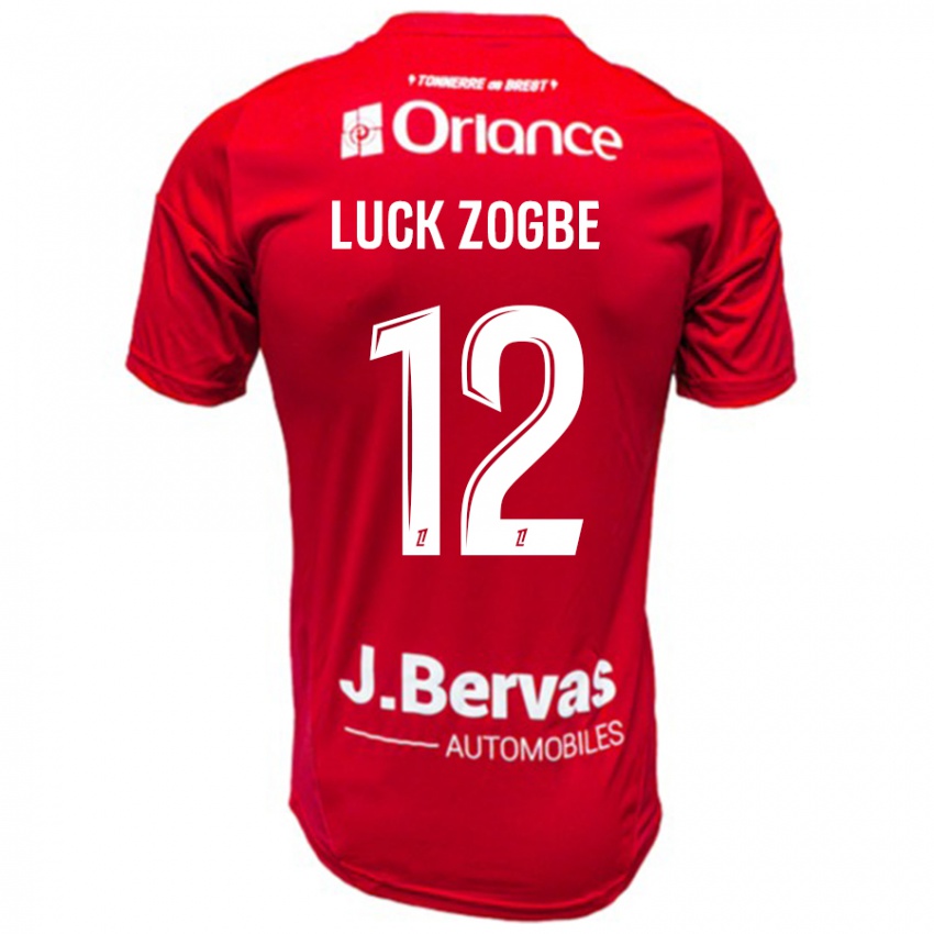 Criança Camisola Luck Zogbé #12 Branco Vermelho Principal 2024/25 Camisa Brasil