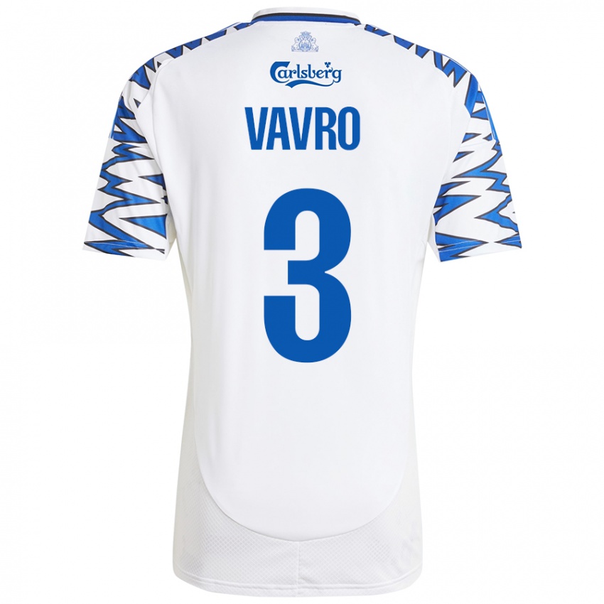 Criança Camisola Denis Vavro #3 Céu Branco Azul Principal 2024/25 Camisa Brasil