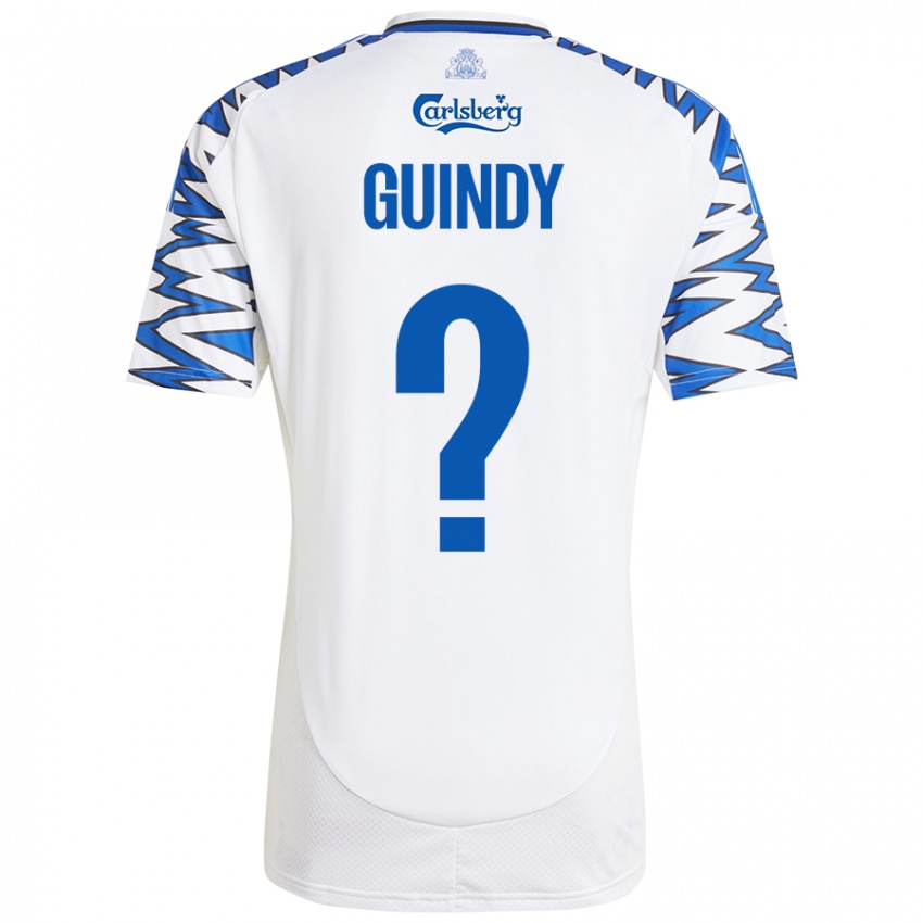 Criança Camisola Eliot Guindy #0 Céu Branco Azul Principal 2024/25 Camisa Brasil