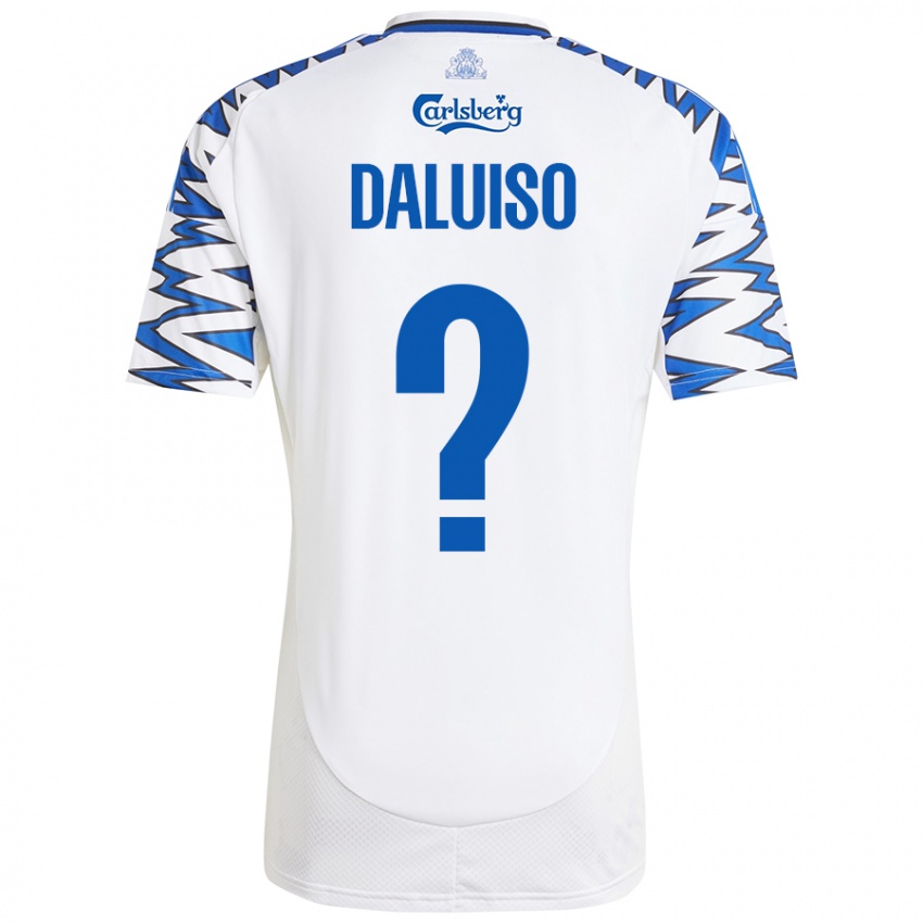 Criança Camisola Christoffer Daluiso #0 Céu Branco Azul Principal 2024/25 Camisa Brasil