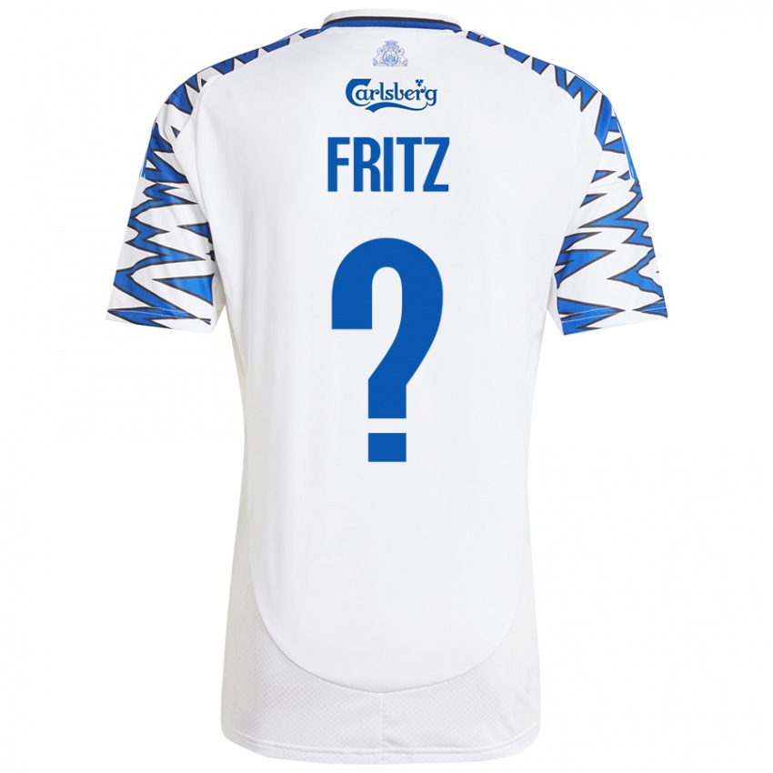 Criança Camisola Gustav Fritz #0 Céu Branco Azul Principal 2024/25 Camisa Brasil