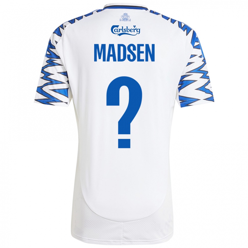 Criança Camisola Noah Madsen #0 Céu Branco Azul Principal 2024/25 Camisa Brasil