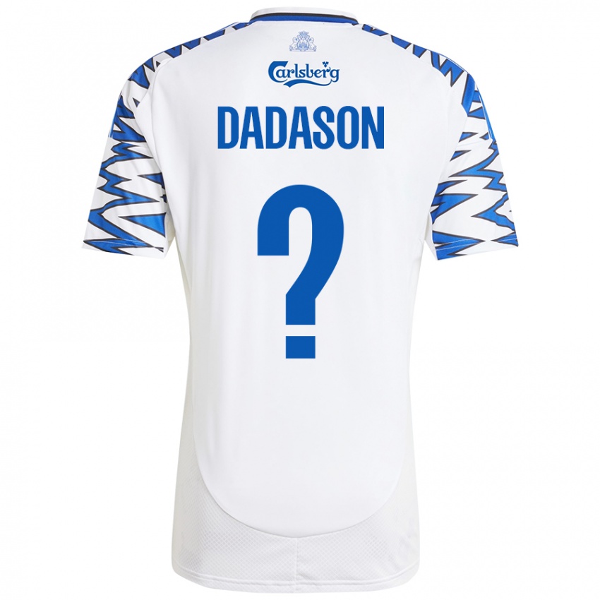 Criança Camisola Viktor Dadason #0 Céu Branco Azul Principal 2024/25 Camisa Brasil