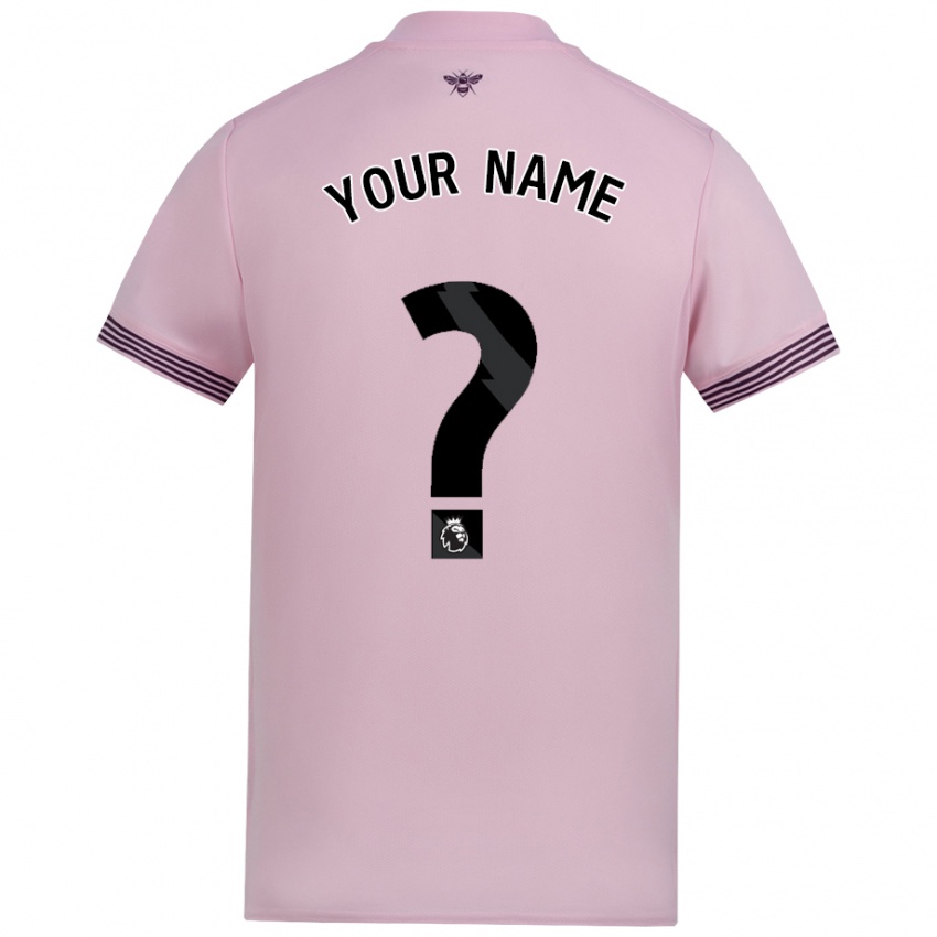 Criança Camisola Seu Nome #0 Cor-De-Rosa Alternativa 2024/25 Camisa Brasil