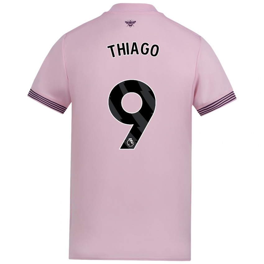 Criança Camisola Igor Thiago #9 Cor-De-Rosa Alternativa 2024/25 Camisa Brasil