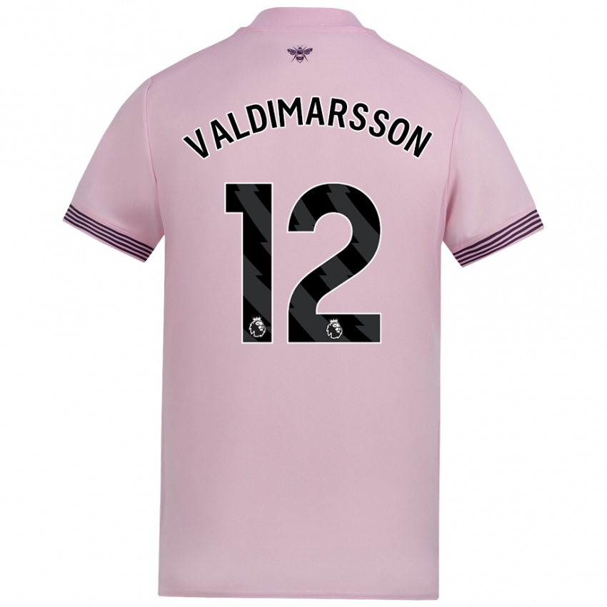 Criança Camisola Hákon Rafn Valdimarsson #12 Cor-De-Rosa Alternativa 2024/25 Camisa Brasil