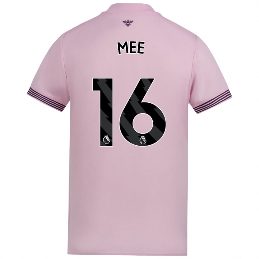 Criança Camisola Ben Mee #16 Cor-De-Rosa Alternativa 2024/25 Camisa Brasil